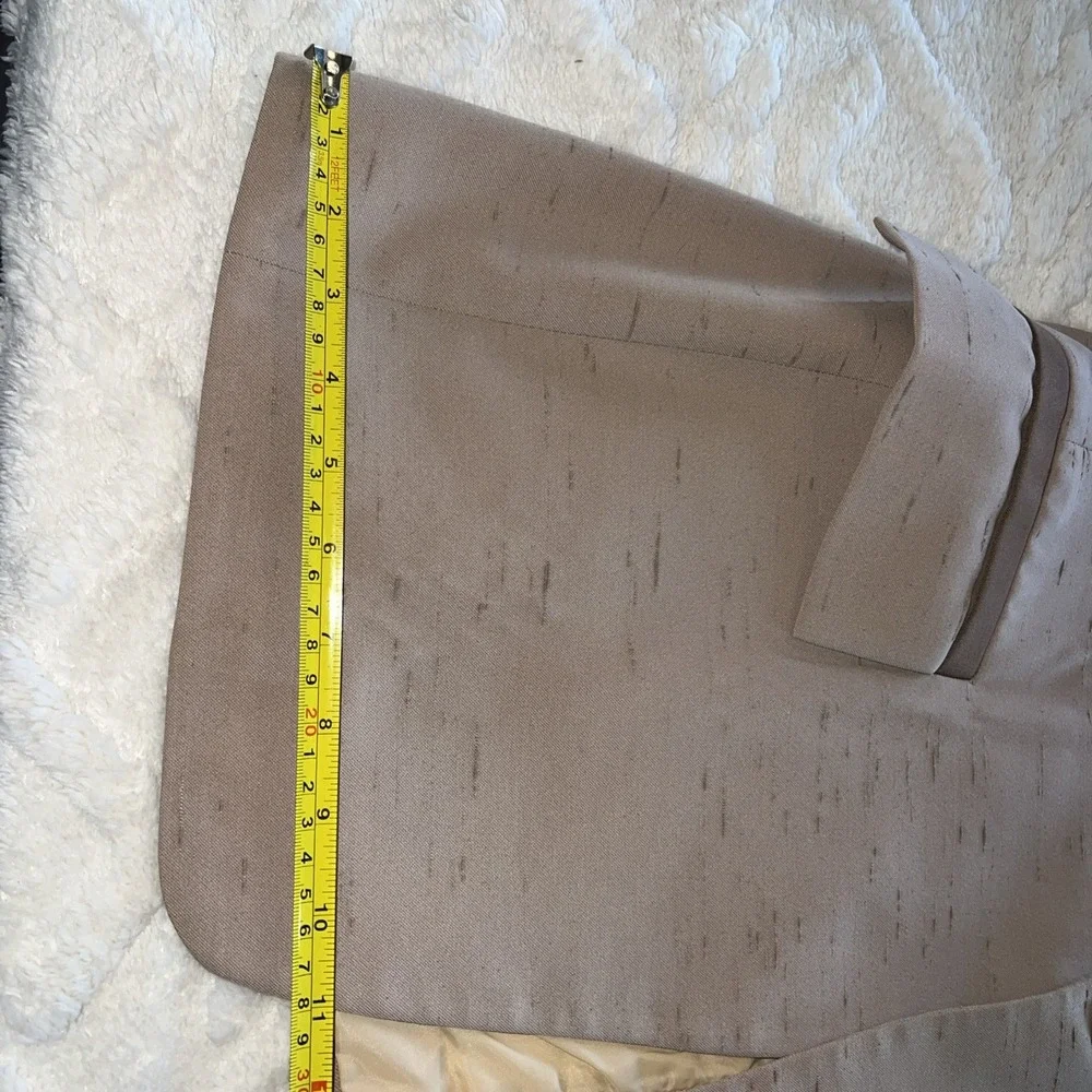 After Six Taupe Blazer with Dark Brown Trim